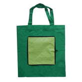 Sac de course pliable en pochette vert